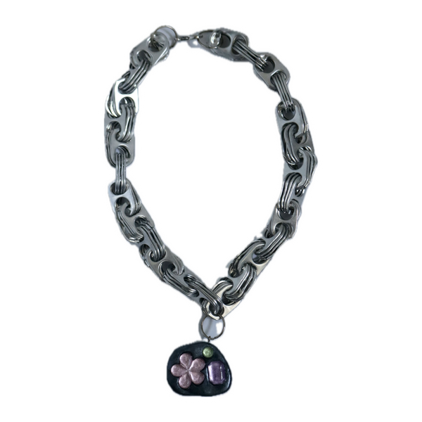 Silver Choker With Charm
