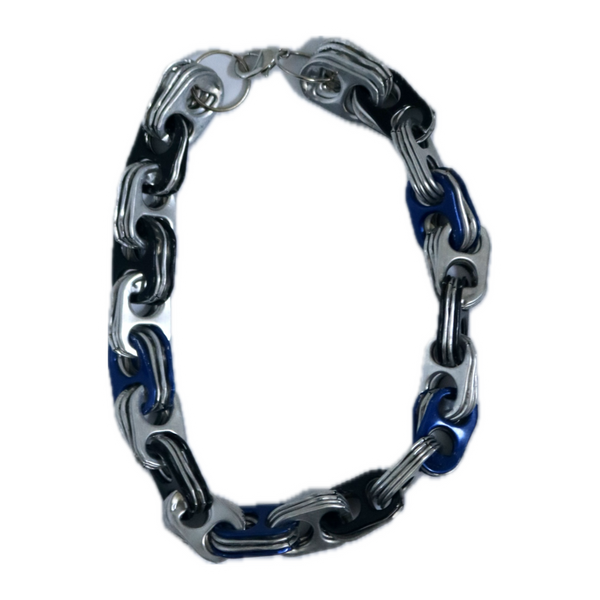 Blue, Black & Silver Choker