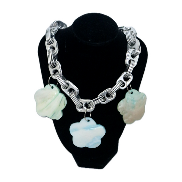 Silver Choker With Charms