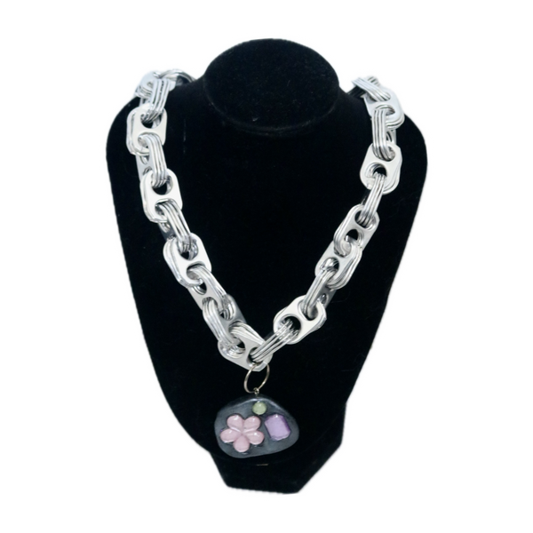 Silver Choker With Charm
