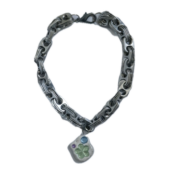 Silver Choker With Charm